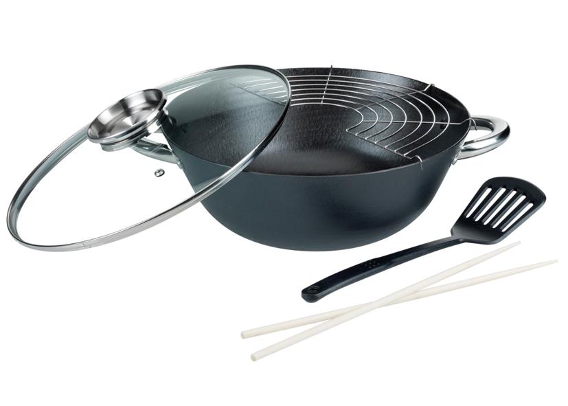 WOK-PFANNE MEHRZWECK GUSSEISEN ANTIHAFT INDUKTION 32 CM GSW
Art.-Nr. 011284