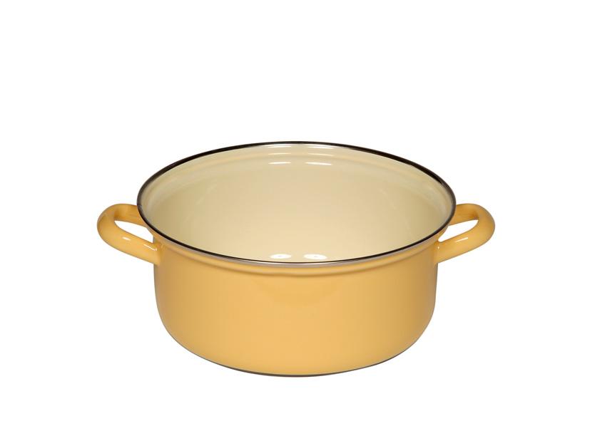 RIESS Stieltopf Pastellrand emailliert induktionsgeeignet Gelb 20cm
Art.-Nr. 011418