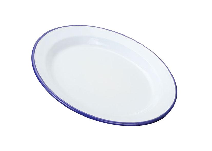 PIATTO PIANO SMALTATO BIANCO BLU Ø25CM
Cod. 012257