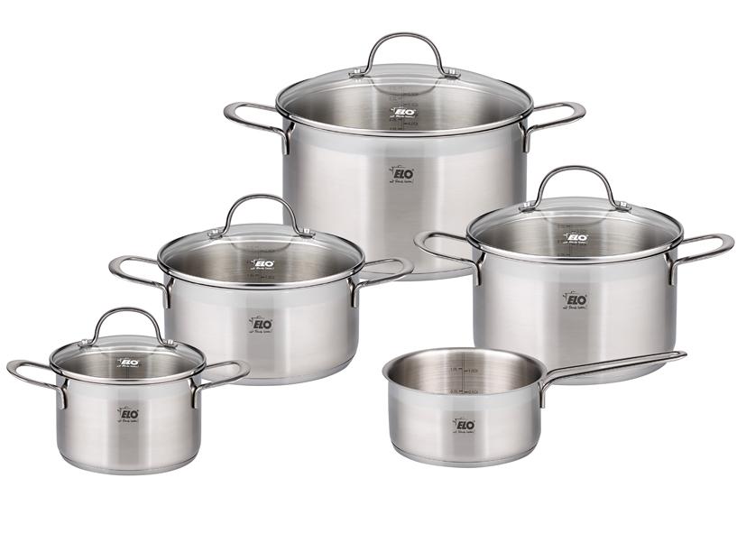 5 PEZZI SET PENTOLE+4 COP &