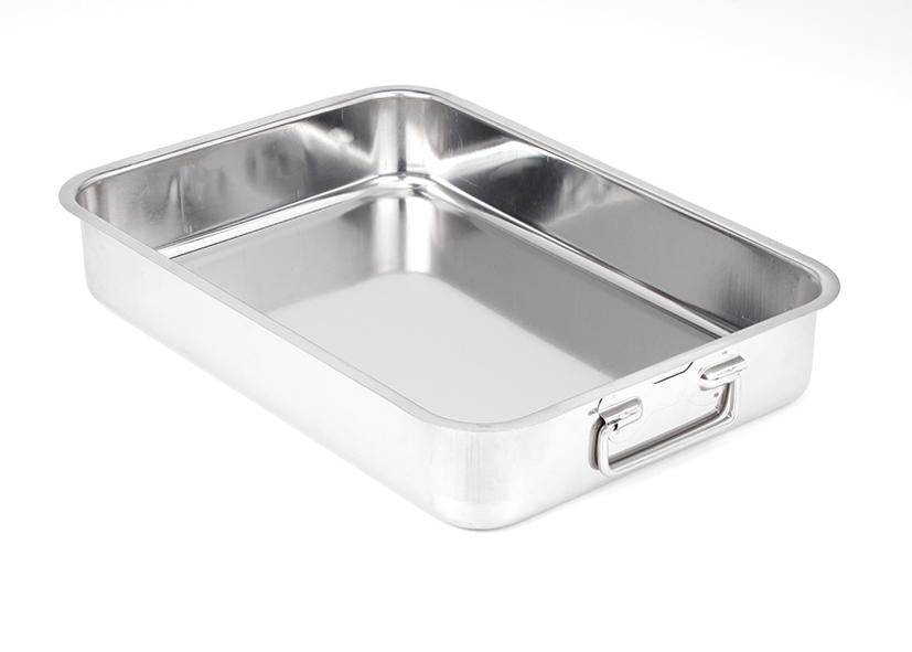 ROASTING PAN STAINLESS STEEL 18/8 35CM GNALI Code 013522