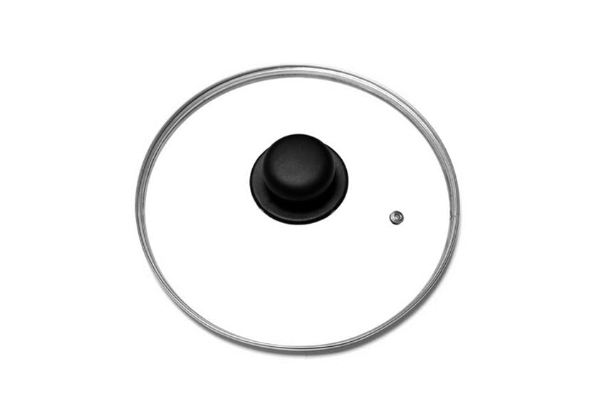 COPERCHIO VETRO BORDO ACCIAIO INOSSIDABILE 12CM GNALI
Cod. 013539