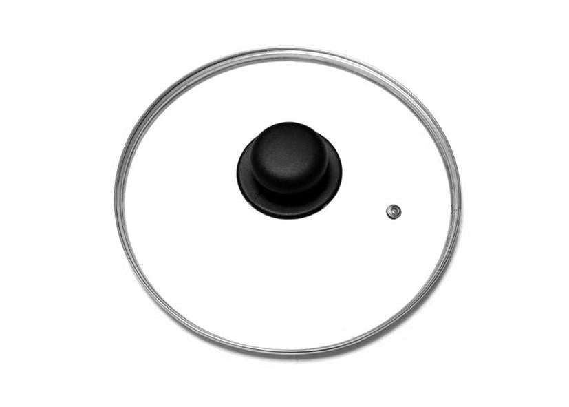 COPERCHIO VETRO BORDO ACCIAIO INOSSIDABILE 16CM GNALI
Cod. 013541