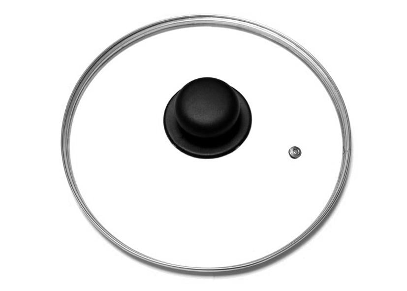 STAINLESS STEEL RIM GLASS LID 28CM GNALI
Code 013547
