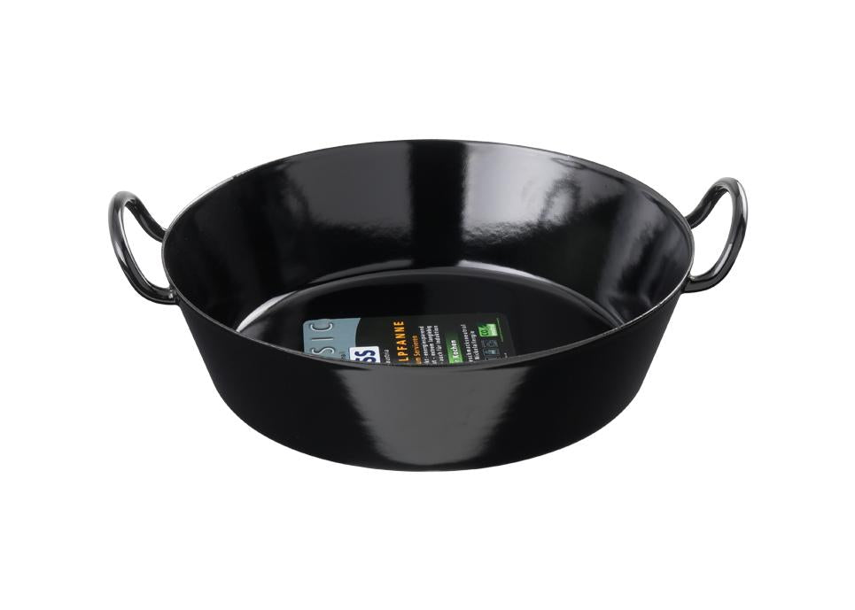BLACK ENAMEL FRYING PAN INDUCTION 24CM RIESS
Code 013630