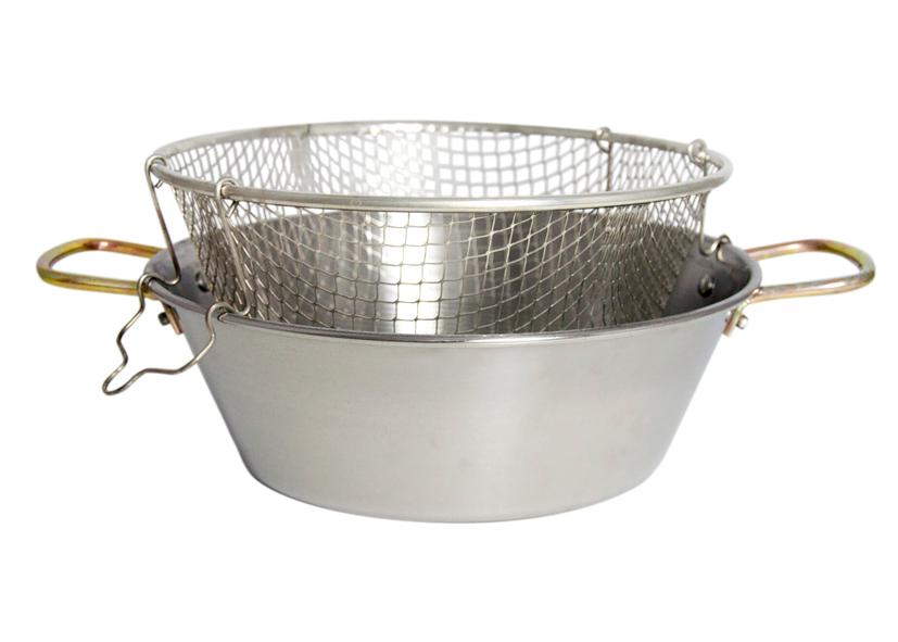 PENTOLA FRIGGITRICE INOX CON CESTELLO STAGNATO 26CM
Cod. 013904