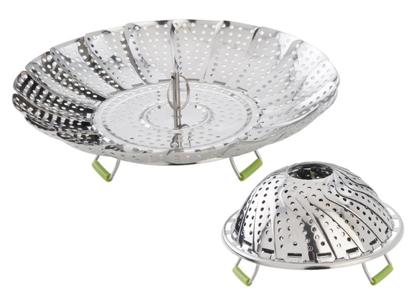 CUOCI VERDURA ACCIAIO INOSSID. PIEDINI SILICONE 24CM EVA
Cod. 014008