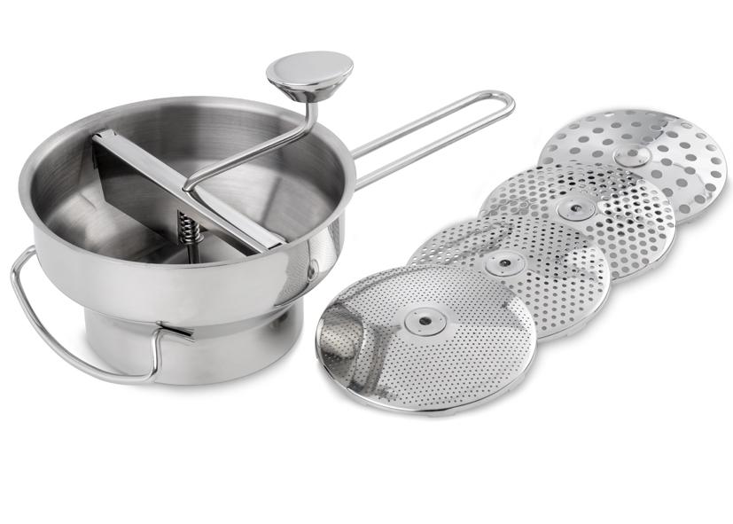 PASSAVERDURE ACCIAIO INOSSIDABILE CON 4 DISCHI Ø 20,5 CM EVA
Cod. 021514