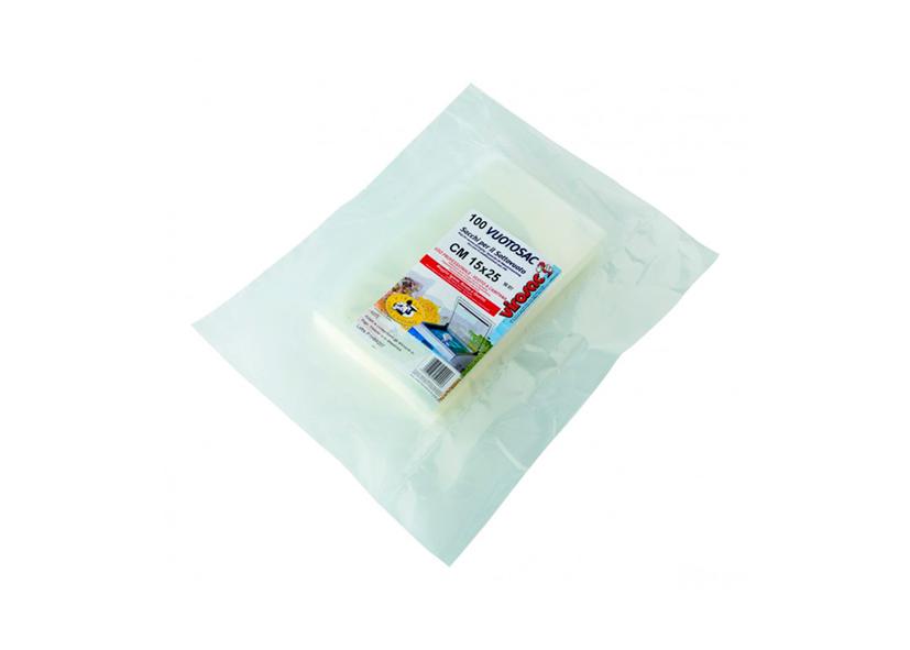 100 SACCHETTI GOFFRATI 15X25CM VIROSAC Cod. 022721