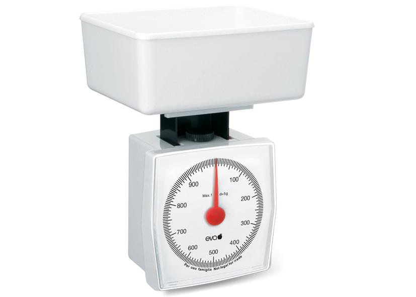 BILANCIA CUCINA 1000 BIANCO 1KG 5G EVA Cod. 033011