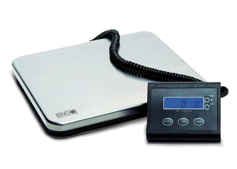 BILANCIA PESAPACCHI DIGITALE ACCIAIO INOSSIDAB.150KG 50G EVA Cod. 033293