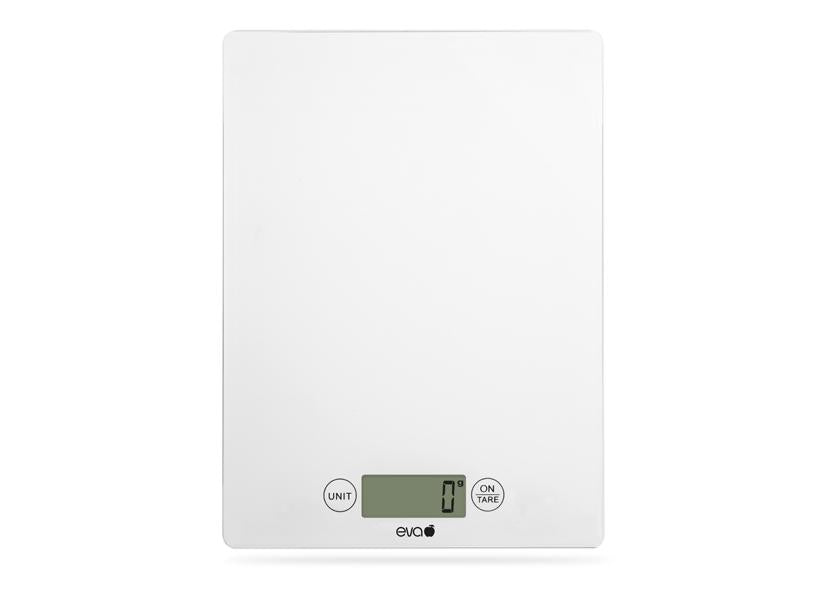 BILANCIA CUCINA DIGITALE VETRO BIANCO 5KG 1G EVA
Cod. 033321