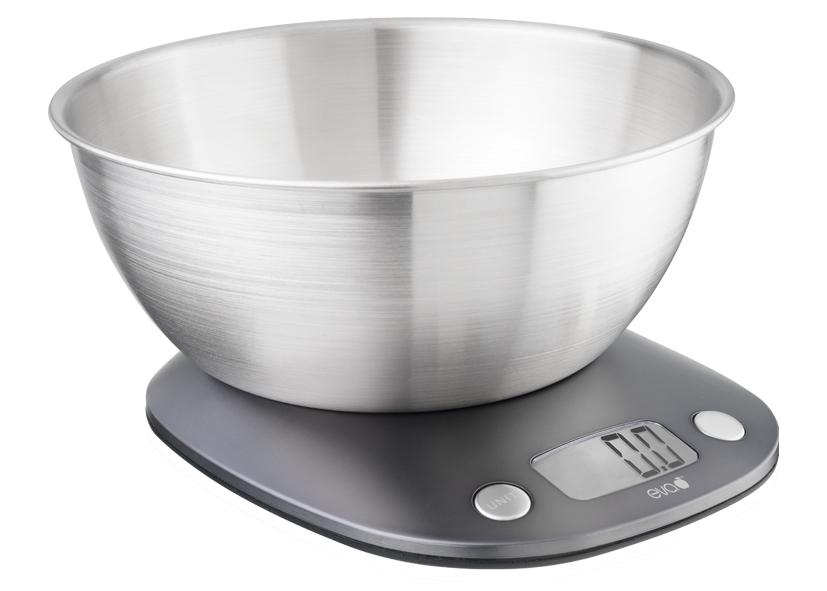 BILANCIA CUCINA DIGITALE ACCIAIO INOSS. ANTRACITE 5KG 1G EVA
Cod. 033350