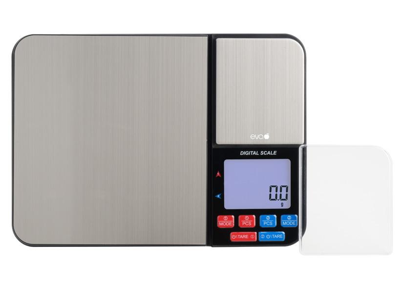 BILANCIA CUCINA DIGITALE 2 USI ACC. INOSSIDABILE 5KG 1G EVA
Cod. 033369