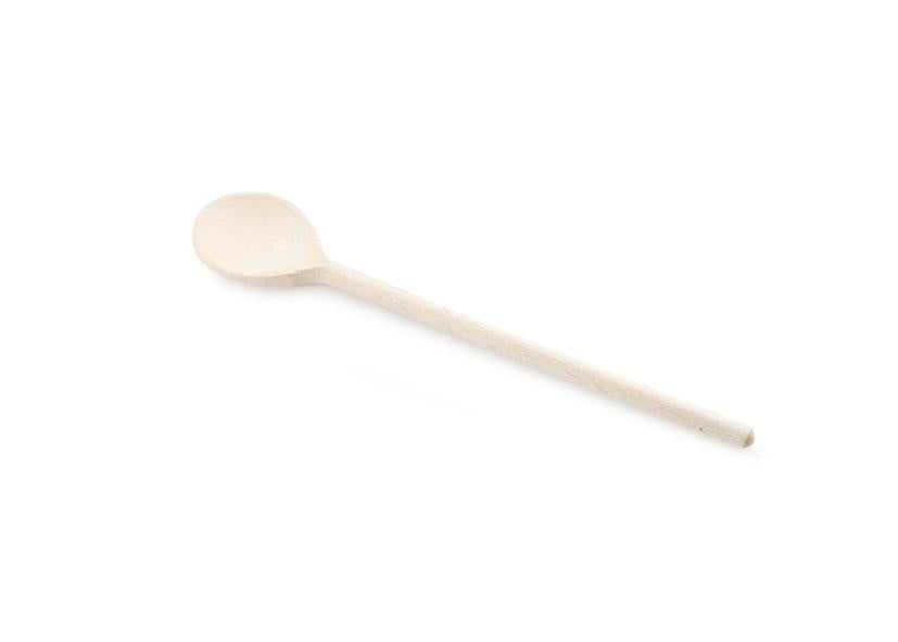 ROUND BEECHWOOD SPOON FSC 28CM EVA Code 040221