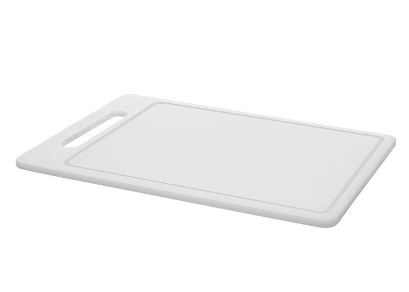 TAGLIERE CON SCANALATURA PE BIANCO 40x30x1 CM EVA Cod. 040435