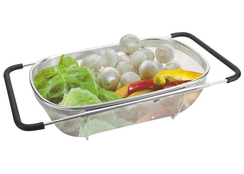 COLATUTTO ESTENSIBILE ACCIAIO INOSSIDAB. 18 8 29-43X19CM EVA Cod. 040518