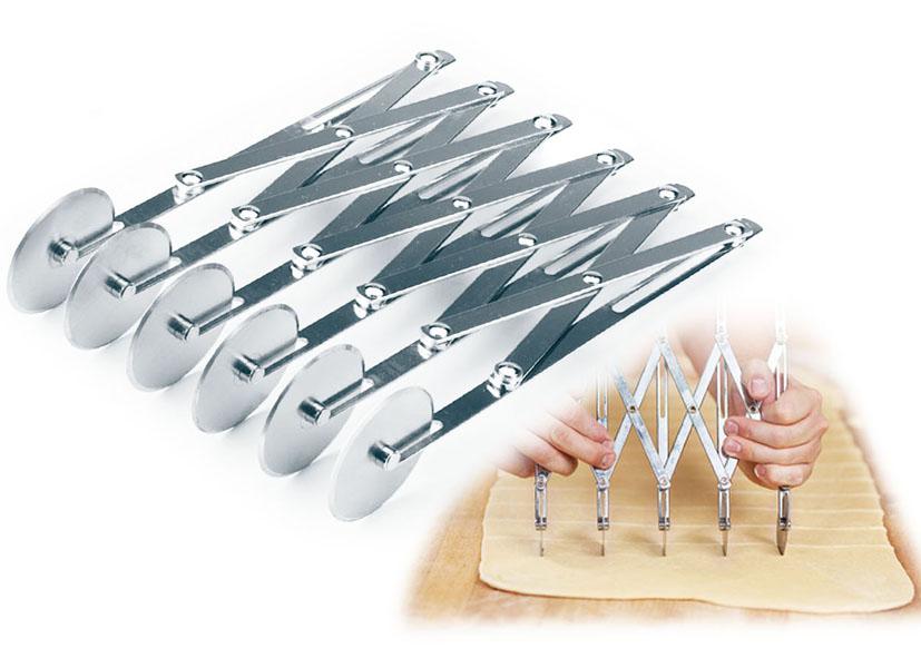 TAGLIAPASTA 6 ROTELLE ACCIAIO INOSSIDABILE EVA Cod. 040690