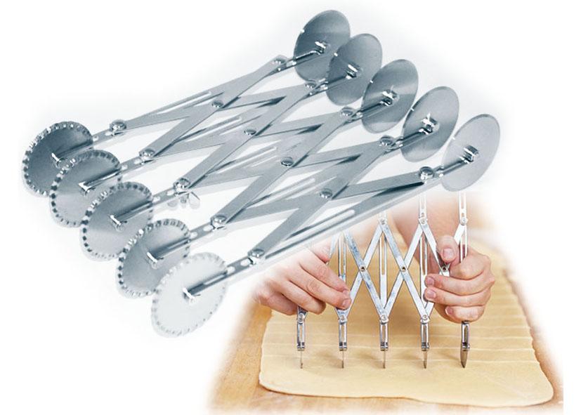TAGLIAPASTA DOPPIO 10 ROTELLE ACCIAIO INOSSIDABILE EVA
Cod. 040691