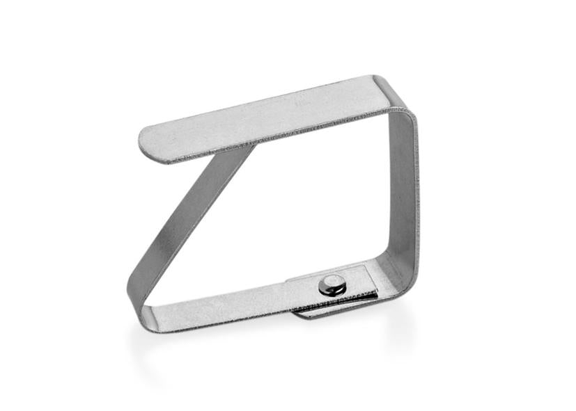 FERMATOVAGLIE ACCIAIO INOX IN CONF. 100 PZ EVA Cod. 040767