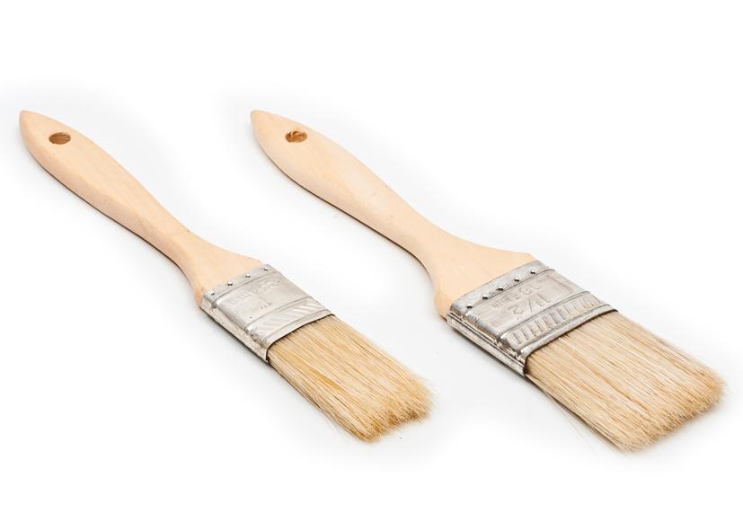 2 PASTRY BRUSHES WOOD 1+1.5&