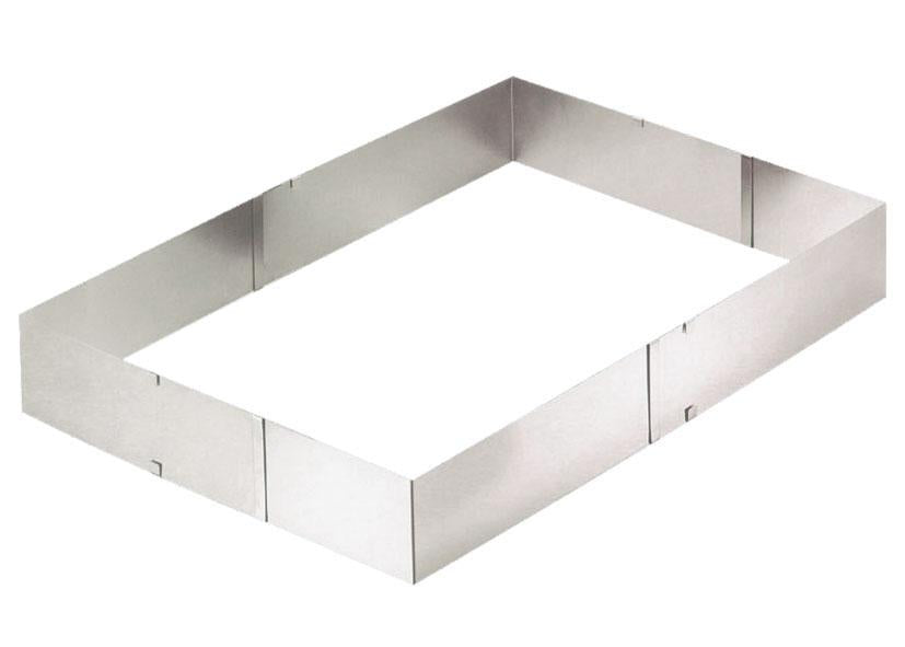 CORNICE TORTE REGOLABILE ACCIAIO INOSSIDABILE EVA Cod. 041252