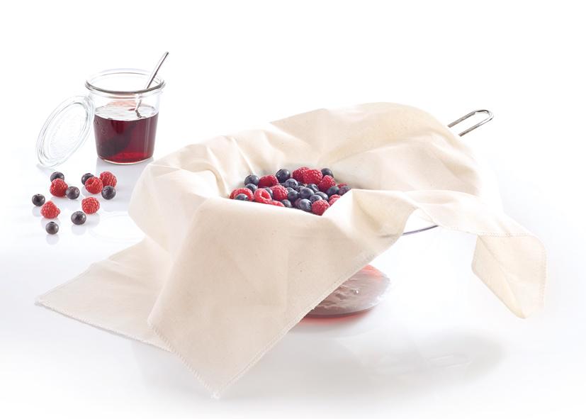 TESSUTO PER FILTRARE PASSATI 60X60CM WESTMARK
Cod. 041399