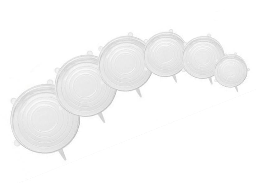 SET 6 COPERCHI ROTONDI IN SILICONE MISURE ASSORTITE EVA
Cod. 041685