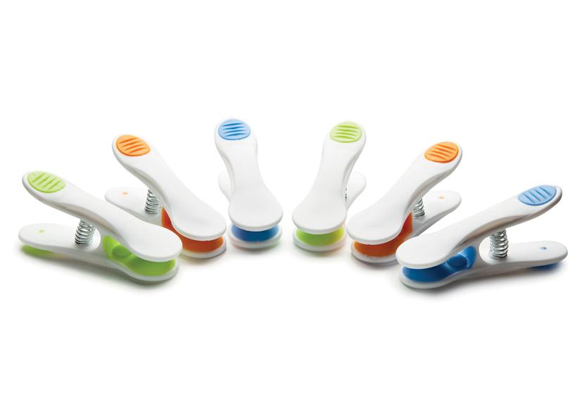6 MOLLE CHIUDI SACCHETTO COLORI ASSORTITI GHIDINI Cod. 041952