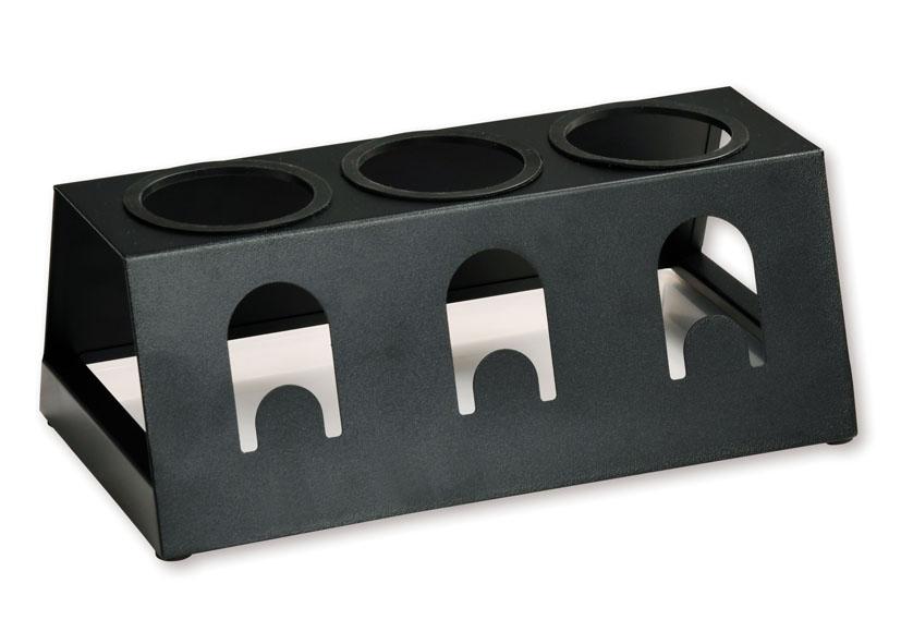 SCOLABOTTIGLIE+VASSOIO METALLO NERO 32X17X12,5 CM KESPER Cod. 041982