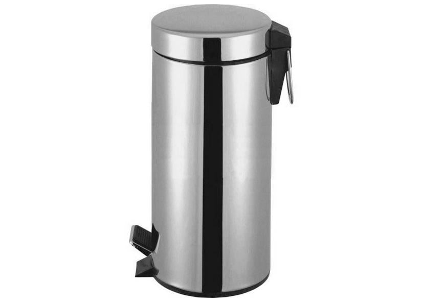 PATTUMIERA PEDALE CILINDRICA ACCIAIO INOSSIDABILE 30L EVA Cod. 042290