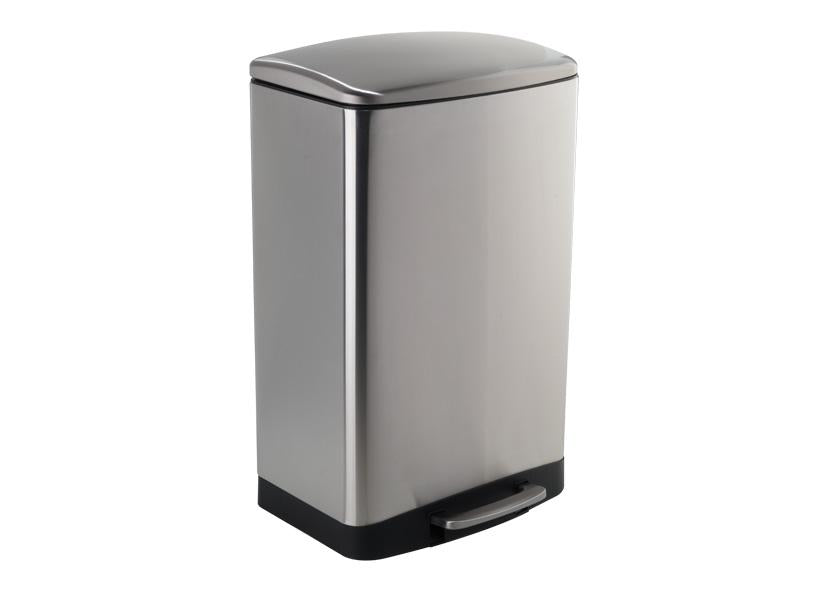PATTUMIERA PEDALE RETTANGOLARE ACCIAIO INOSSIDABILE 50L EVA Cod. 042291