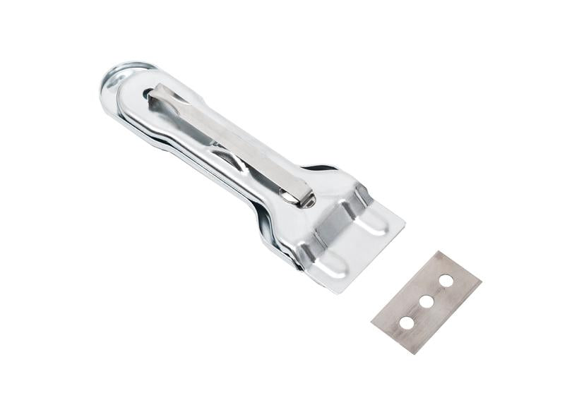 RASCHIETTO PULISCI PIASTRE ACCIAIO INOSSIDABILE 14CM EVA Cod. 042342