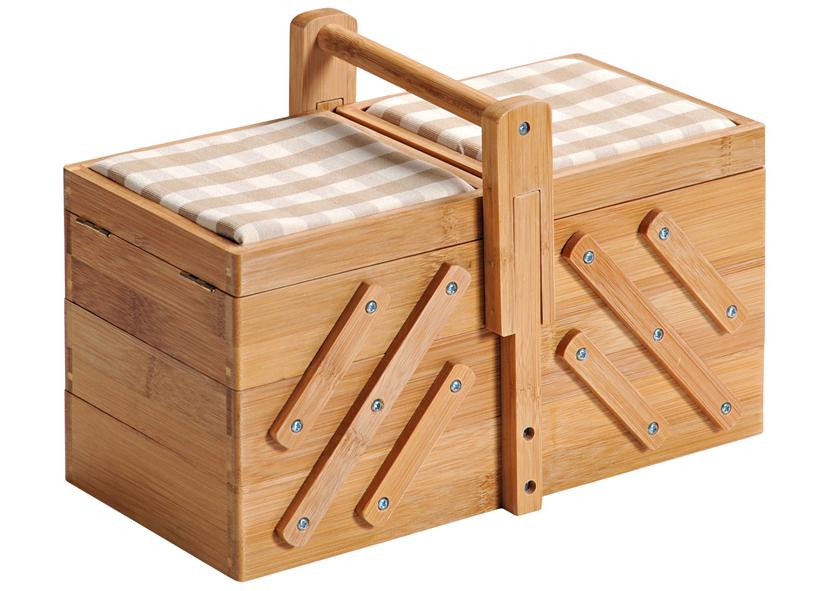 FSC BAMBOO SEWING BOX 5 COMPARTMENTS 29X16X19 CM KESPER
Code 043284