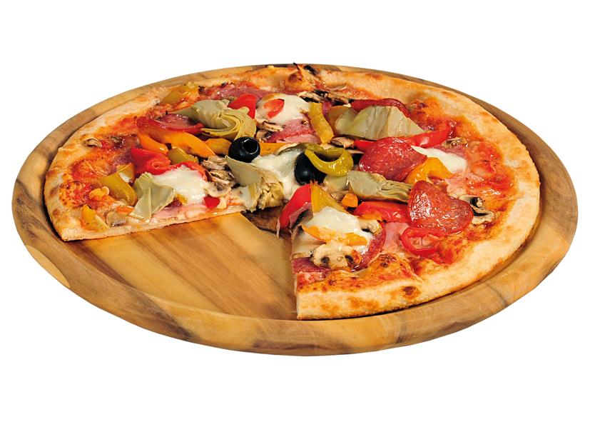 TAGLIERE PIZZA LEGNO DI ACACIA FSC Ø32 X 2 CM KESPER
Cod. 043348