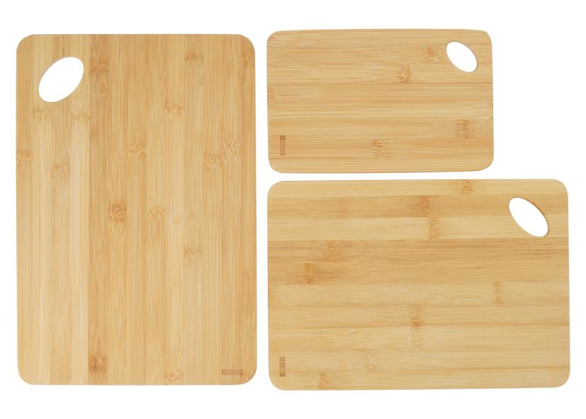 3 TAGLIERI CON FORO BAMBU FSC 22-30-35 CM KESPER
Cod. 043371