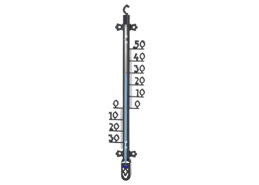 TERMOMETRO ESTERNO NERO ABS 26CM -35°+50° EVA Cod. 043822