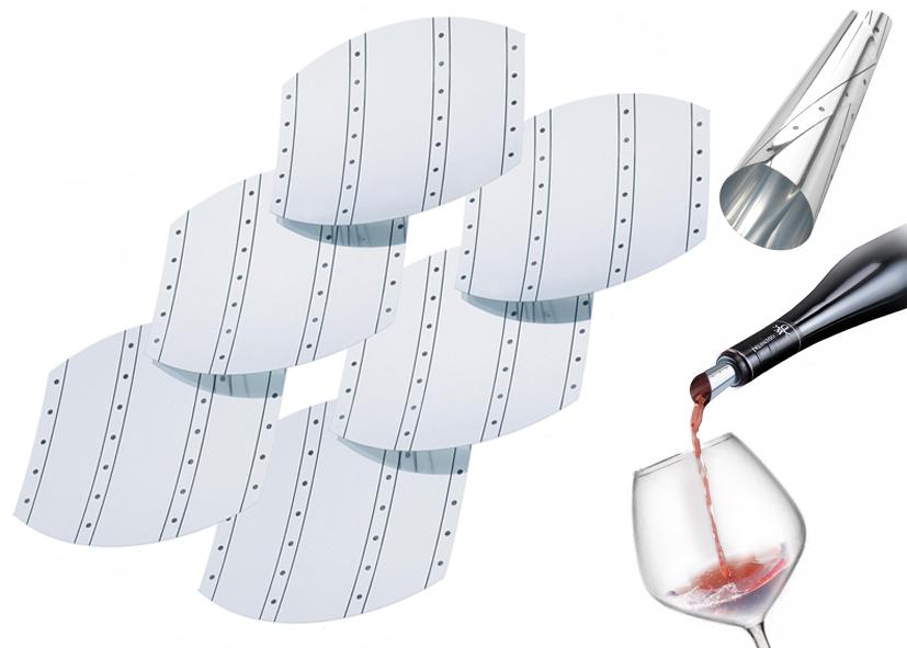 6 WINE STOPPERS ALUMINUM EVA Code 044355