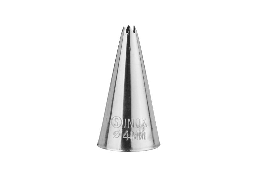 6 Spritztüllen, Sternform, Edelstahl, 4 mm, SCHNEIDER Art.-Nr. 045611