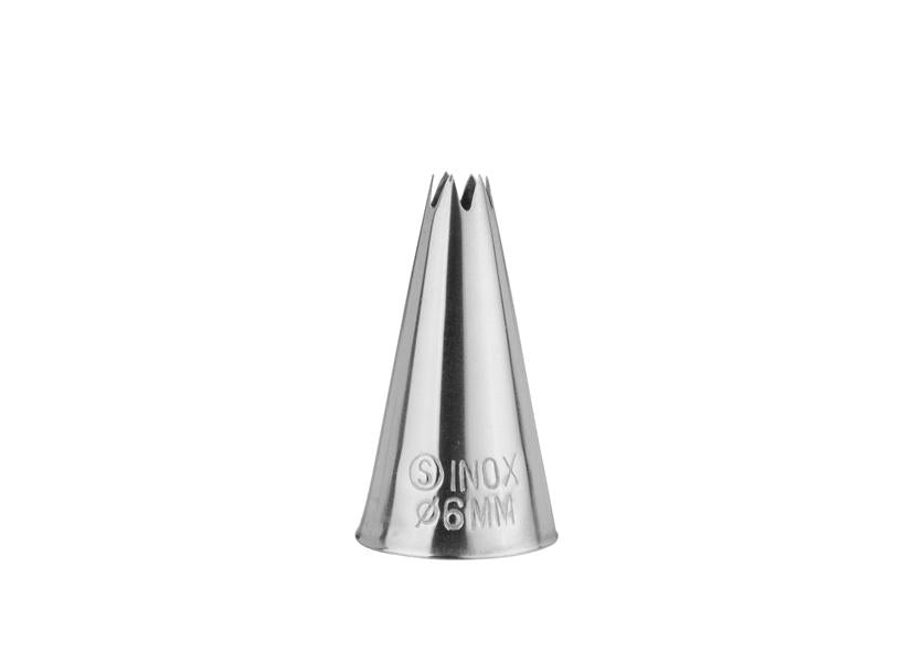 6 BOCCHETTE STELLA ACCIAIO INOSSIDABILE 6MM SCHNEIDER Cod. 045613