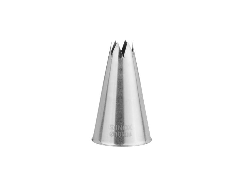 6 BOCCHETTE STELLA ACCIAIO INOSSIDABILE 10MM SCHNEIDER Cod. 045616