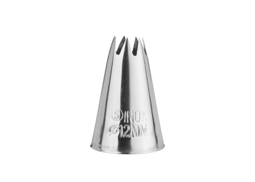 6 BOCCHETTE STELLA ACCIAIO INOSSIDABILE 12MM SCHNEIDER Cod. 045617