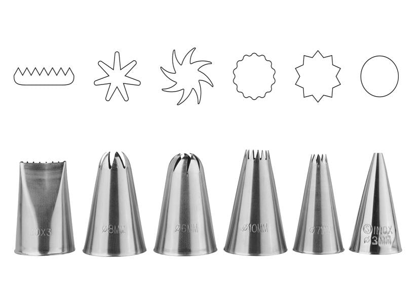 6 BOCCHETTE SPECIALI ASSORTITE ACCIAIO INOSSIDAB. SCHNEIDER
Cod. 045631