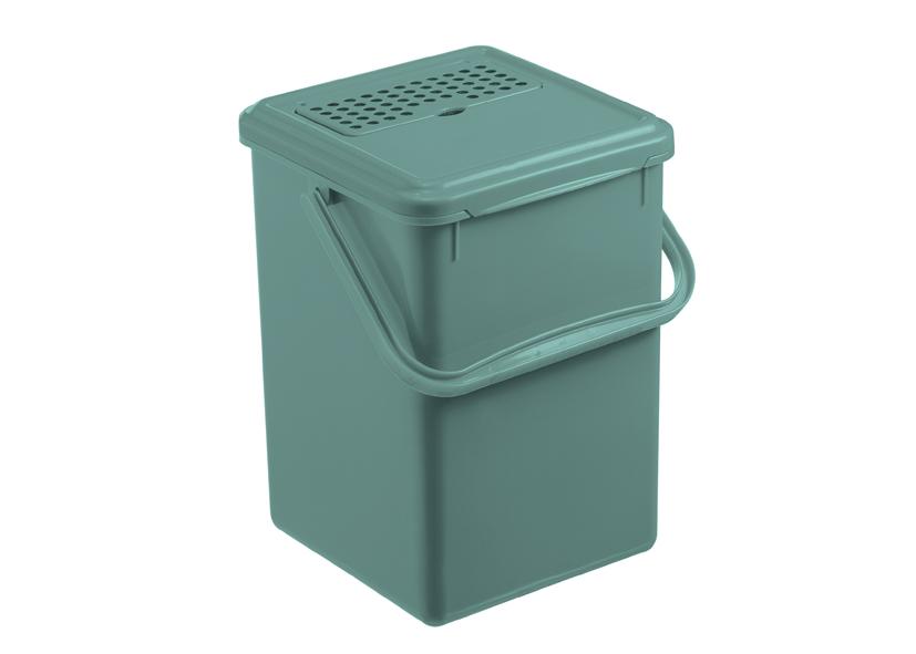 ORGANIC WASTE BIN + CHARCOAL FILTER PP 8L 23X22X28 CM ROTHO Code 046322