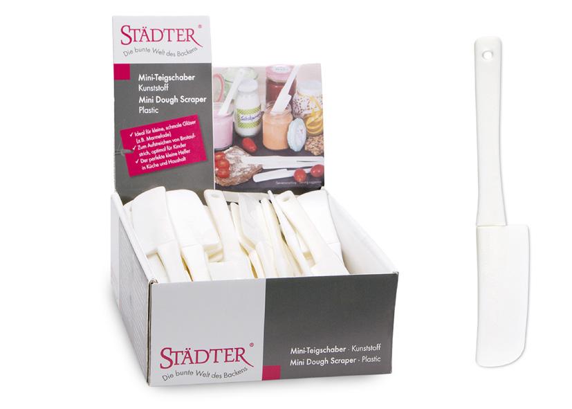 MINI SPATOLA PASTICCERIA PP 2,5 x 15 CM IN DISPLAY MAIBACK Cod. 047126