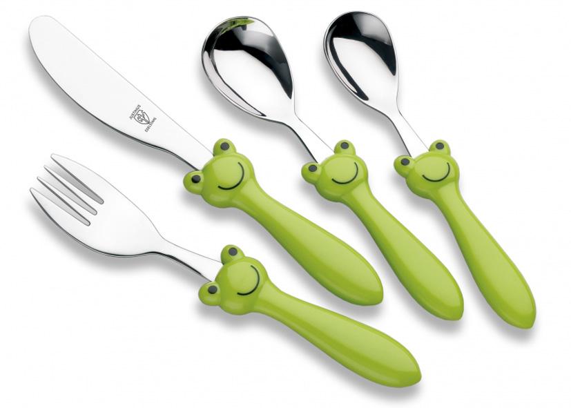 4 PEZZI SERVIZIO POSATE BAMBINI &