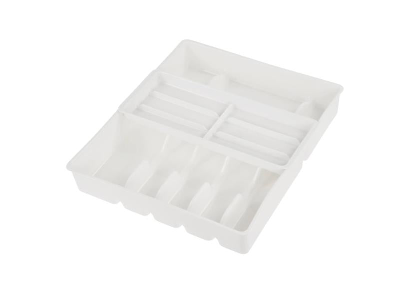 Besteckkasten Doppel PP Weiß 38x42,5x7,5 CM KEEEPER Art.-Nr. 052504