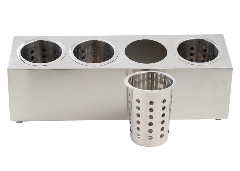 SCOLAPOSATE 4 SCOMPARTI ACCIAIO INOSSIDABILE 51X16X18 CM EVA Cod. 052527