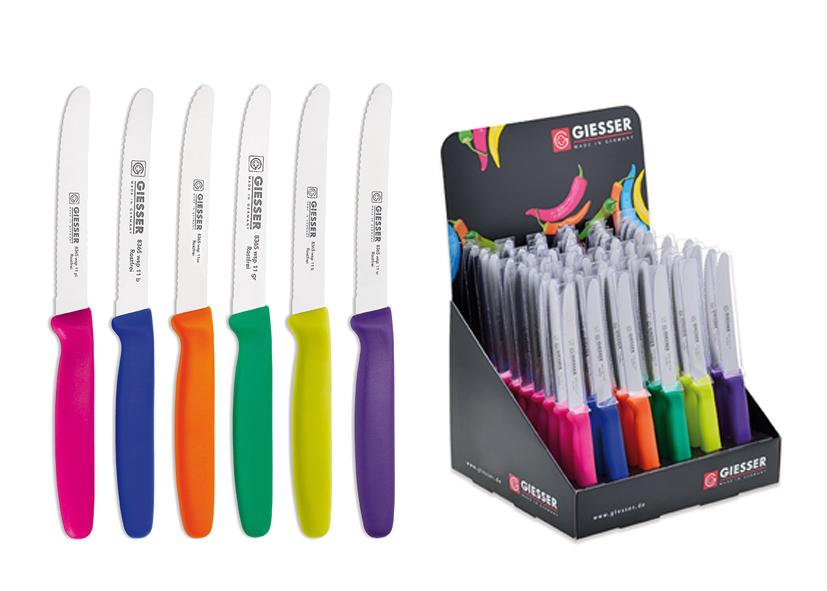 UNIVERSALFARBMESSER MIT WELLENSCHLIFF 11CM IM DISPLAY GIESSER Art.-Nr. 053356