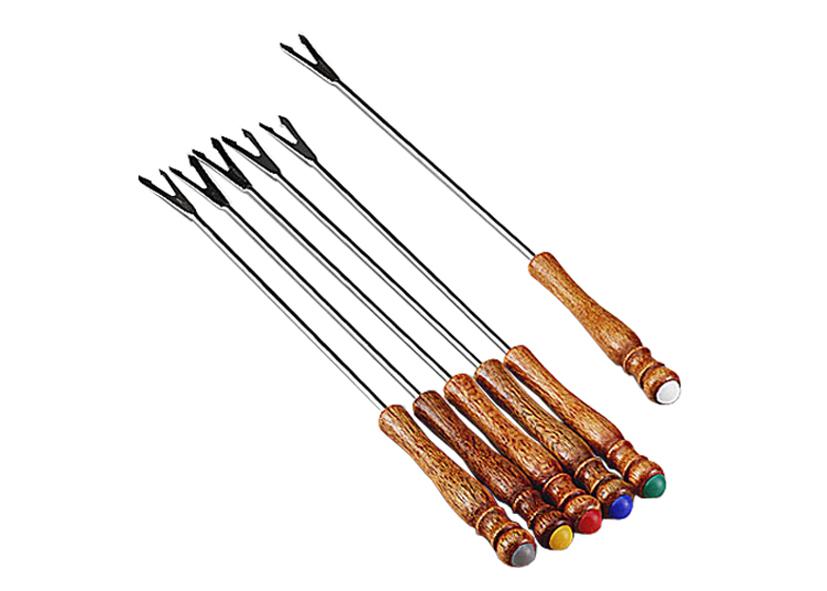 6 FORCHETTE FONDUTA LEGNO RUSTICA EVA Cod. 070369